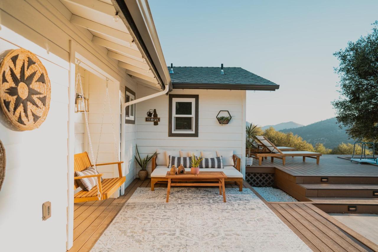 Boho Chic Oasis By Casa Oso With Pool, Spa And Views Ahwahnee Exteriör bild