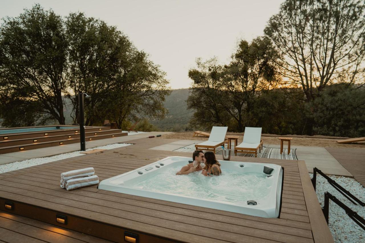 Boho Chic Oasis By Casa Oso With Pool, Spa And Views Ahwahnee Exteriör bild