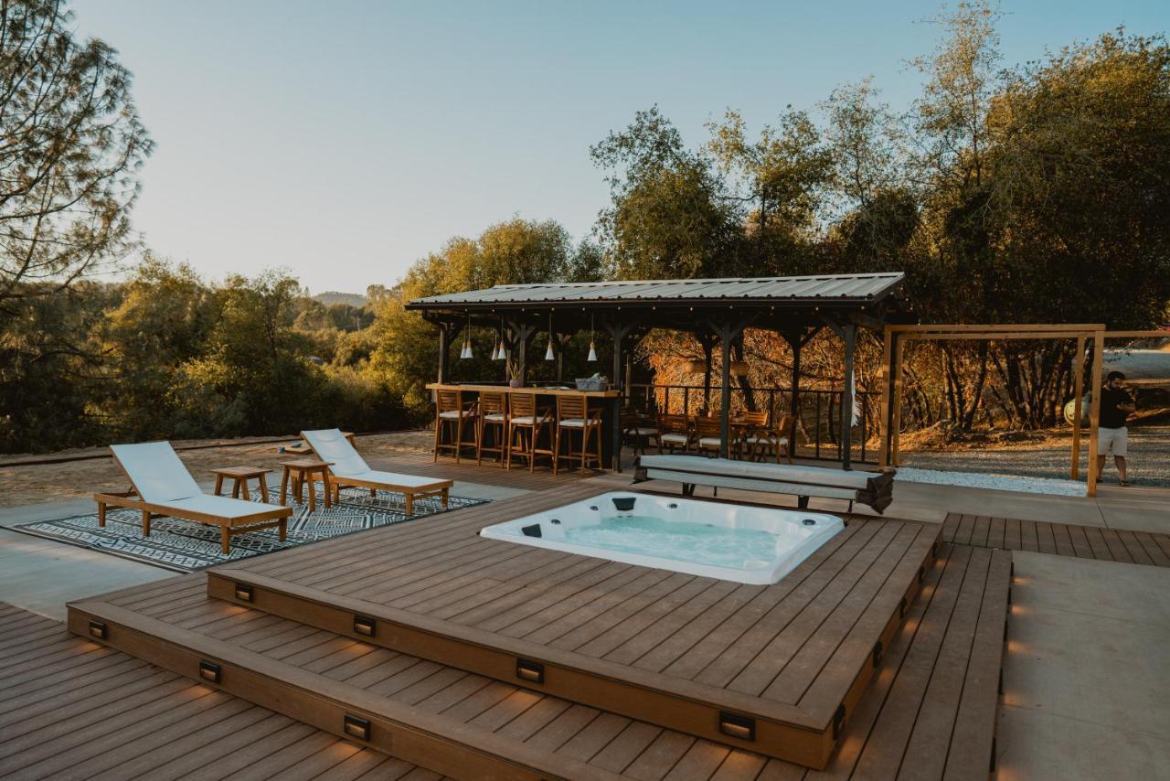 Boho Chic Oasis By Casa Oso With Pool, Spa And Views Ahwahnee Exteriör bild