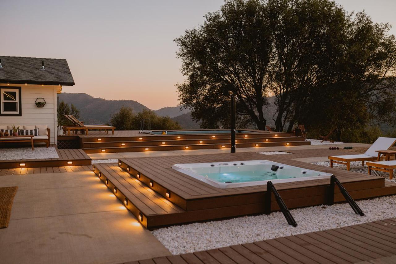 Boho Chic Oasis By Casa Oso With Pool, Spa And Views Ahwahnee Exteriör bild